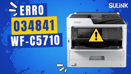Erro 034841 nas impressora Epson WF-C5710 WF-C5790 WF-C5210 WF-C5290 WF-C579R WF-C529R em SulinkPlus