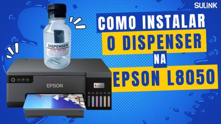 Como instalar o dispenser/coletor de resíduos na Epson L8050 na Sulink