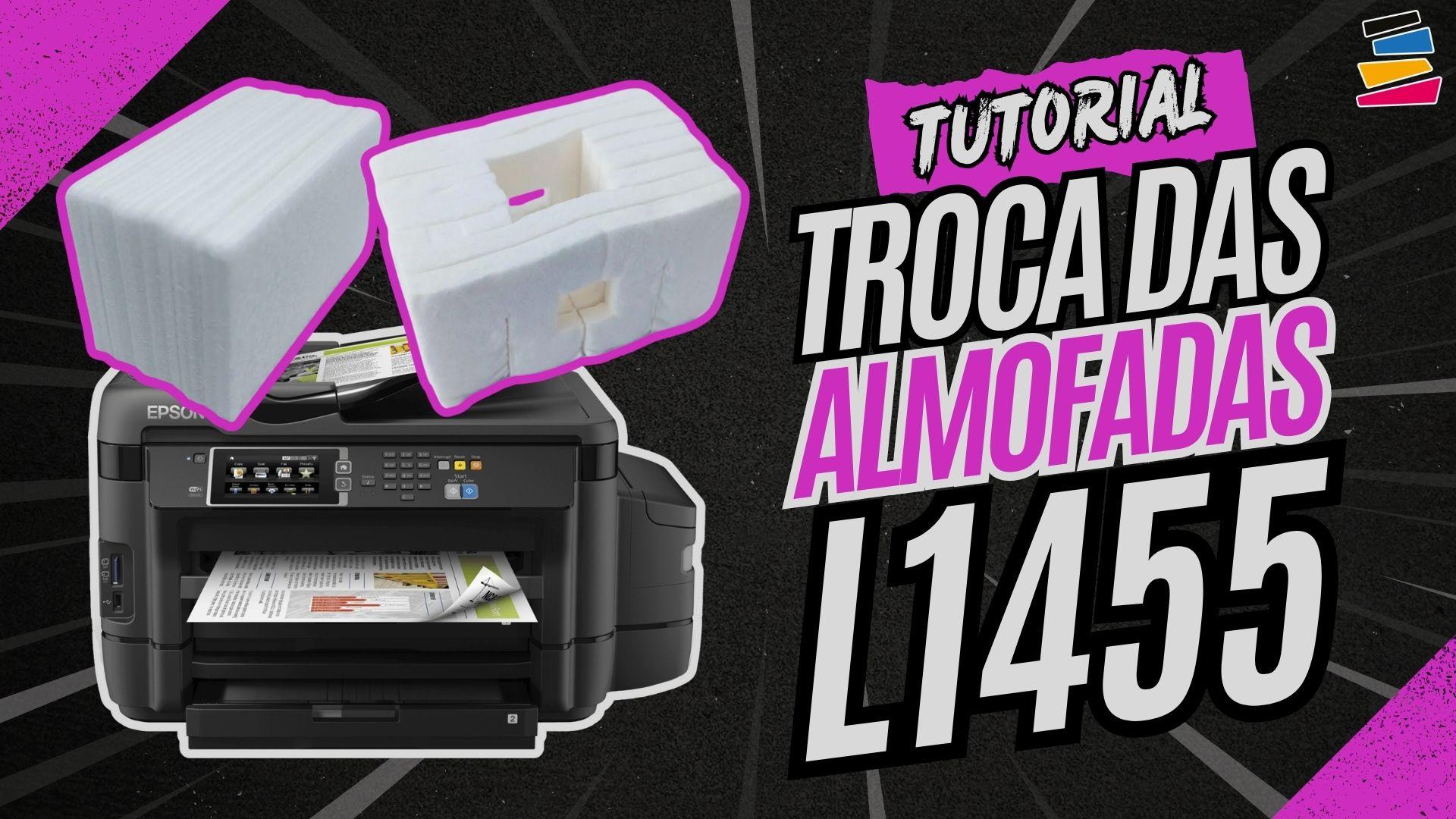 Como Trocar as Almofadas/Feltros da Caixa de Manutenção da Epson L1455 - Modelo T6710 T6711